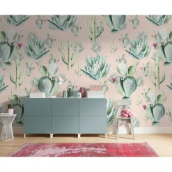 Komar  Vlies Fototapete Cactus Rose 400x250 cm
