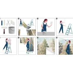 Komar  Vlies Fototapete Cactus Green 200x250 cm