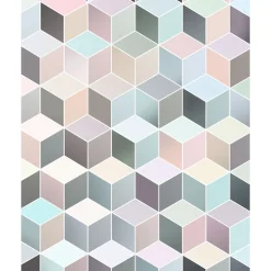 Komar  Vlies Fototapete Cubes Pastel 200x250 cm