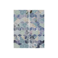 Komar  Vlies Fototapete Geometric Blue 200x250 cm