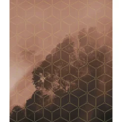 Komar  Vlies Fototapete Golden Grid 200x250 cm