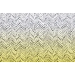 Komar  Vlies Fototapete Herringbone Yellow 400x250 cm