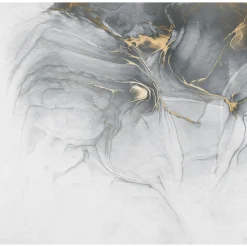 Komar  Vlies Fototapete Ink Gold Fluid 300x280 cm