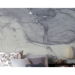 Komar  Vlies Fototapete Ink Blue Fluid 300x280 cm