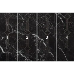 Komar  Vlies Fototapete Marble Black 400x250 cm