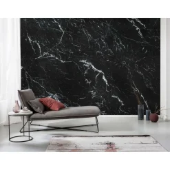 Komar  Vlies Fototapete Marble Nero 400x250 cm