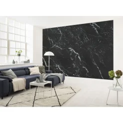 Komar  Vlies Fototapete Marble Nero 400x250 cm