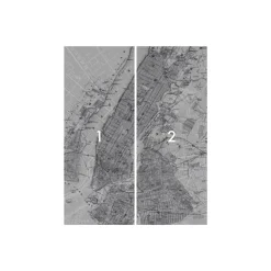 Komar  Vlies Fototapete NYC Map 200x250 cm