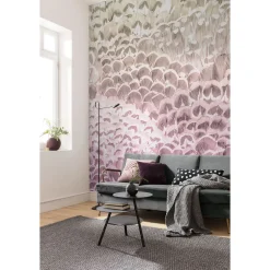 Komar  Vlies Fototapete Pale Feathers 200x250 cm