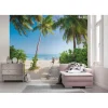 Komar  Vlies Fototapete Palmy Beach 300x250 cm