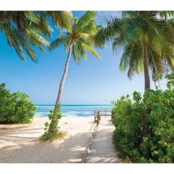 Komar  Vlies Fototapete Palmy Beach 300x250 cm