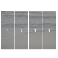 Komar  Vlies Fototapete Silver Beach 400x280 cm