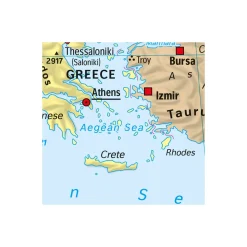 Komar  Vlies Fototapete World Map 368x248 cm