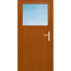 Kunststoff-Nebeneingangstür F02/F02 Easy R Golden oak 98 x 200 cm