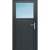 Kunststoff-Nebeneingangstür F02/F02 Easy R anthrazit 98 x 200 cm