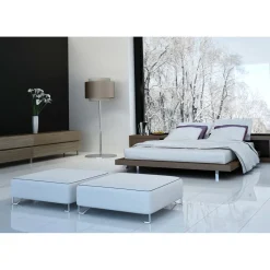 Laminat XL Fliese Hochglanz weiss 810 x 400 x 8 mm