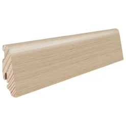 Living by Haro Sockelleiste furniert Eiche lichtweiss 19 x 58 x 2200 mm