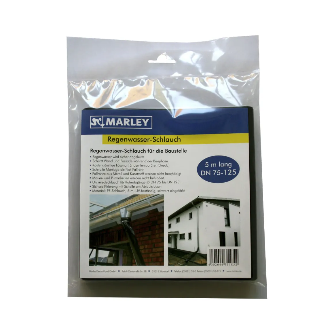 Marley Regenwasserschlauch 5 m 125 mm