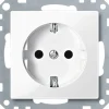 Merten SCHUKO-Steckdose System M Kindersicherung polarweiß