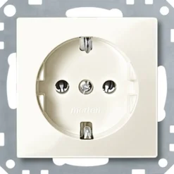 Merten SCHUKO-Steckdose System M weiß glänzend