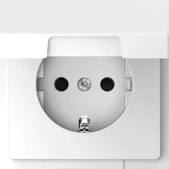 Merten SCHUKO-Steckdose System Design weiß Klappdeckel