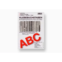 Metafranc Klebe-Alphabet schwarz 7 mm