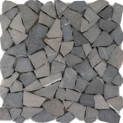 Mosaik Nero Marquina Marmor 30,5 x 30,5 x 0,8 cm