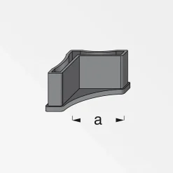 MyTool  Regalfuß 23,5 mm schwarz 2 Stück