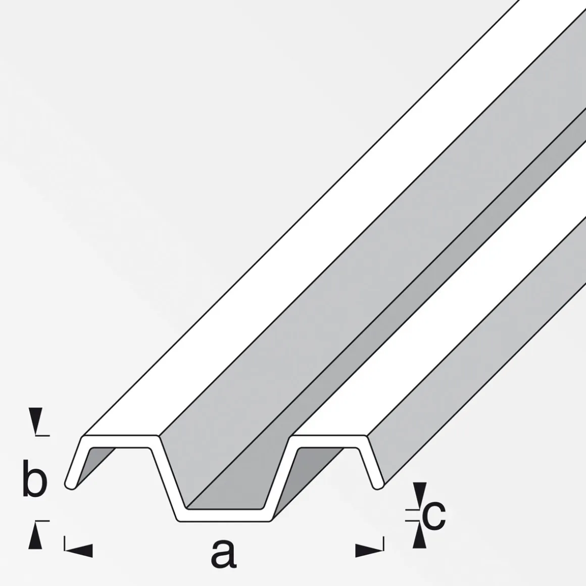 MyTool Spundwand 1m eckig blank