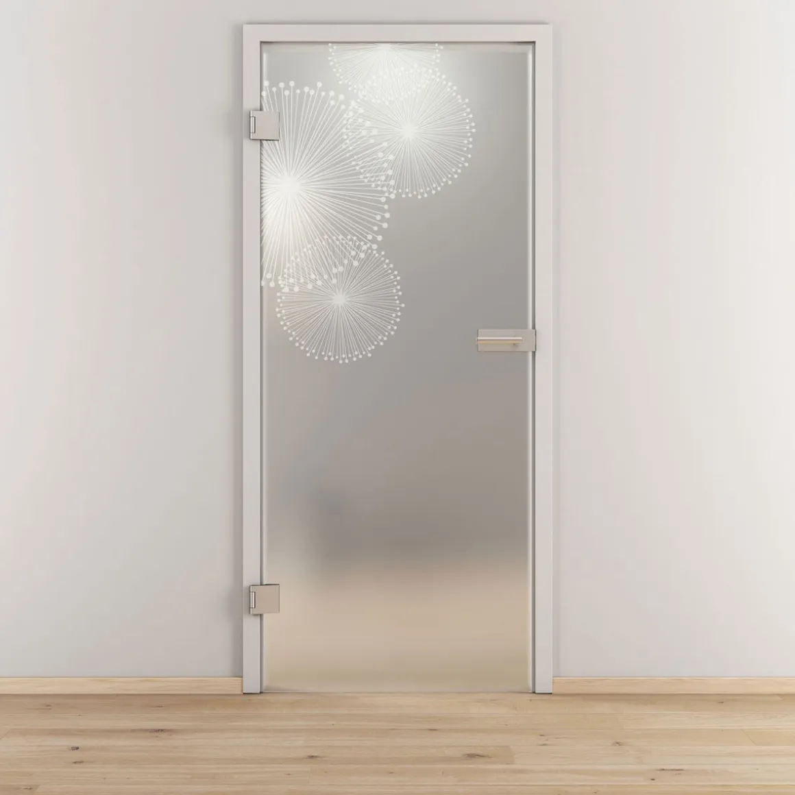 Novadoors Glasdrehtür NOVA 507 mattiert 83,4 x 197,2 cm Links