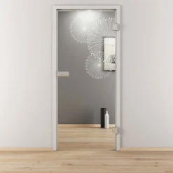 Novadoors Glasdrehtür NOVA 507 klar 70,9 x 197,2 cm Rechts