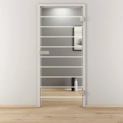 Novadoors Glasdrehtür NOVA 592 klar 83,4 x 197,2 cm Rechts