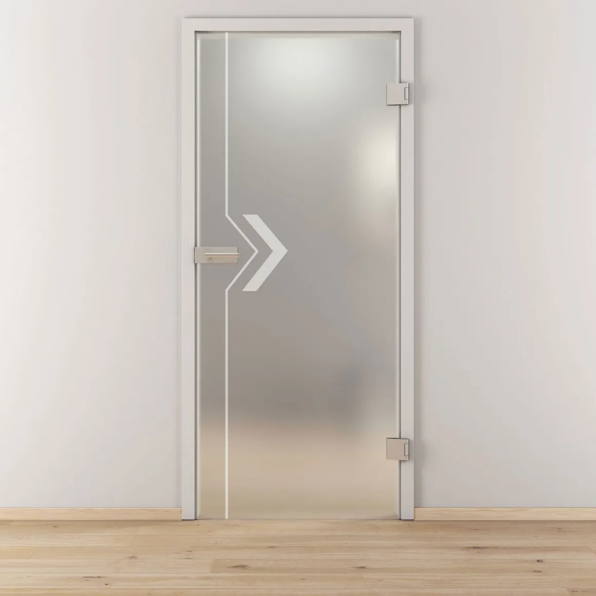 Novadoors Glasdrehtür NOVA 599 mattiert 70,9 x 197,2 cm Rechts