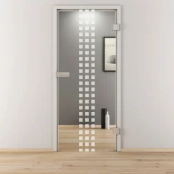 Novadoors Glasdrehtür NOVA 502 klar 70,9 x 197,2 cm Rechts