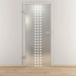 Novadoors Glasdrehtür NOVA 502 mattiert 83,4 x 197,2 cm Links