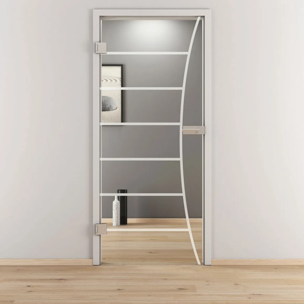 Novadoors Glasdrehtür NOVA 586 klar 83,4 x 197,2 cm Links