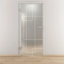 Novadoors Glasdrehtür NOVA 553 mattiert 70,9 x 197,2 cm Links