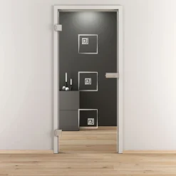 Novadoors Glasdrehtür NOVA 587 klar 83,4 x 197,2 cm Links