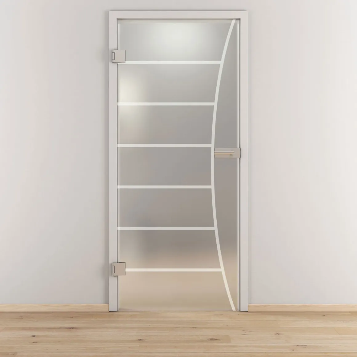 Novadoors Glasdrehtür NOVA 586 mattiert 83,4 x 197,2 cm Links