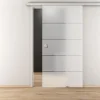 Novadoors Glasschiebetür NOVA 503 ESG mattiert 93,5 x 20,58 x 8 cm