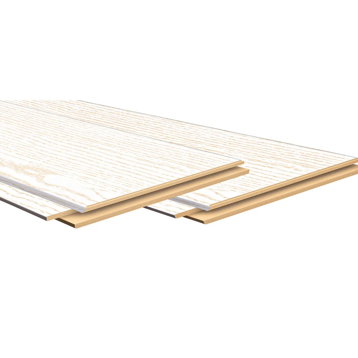 Paneel Basic Eiche weiß 260 x 15,4 cm