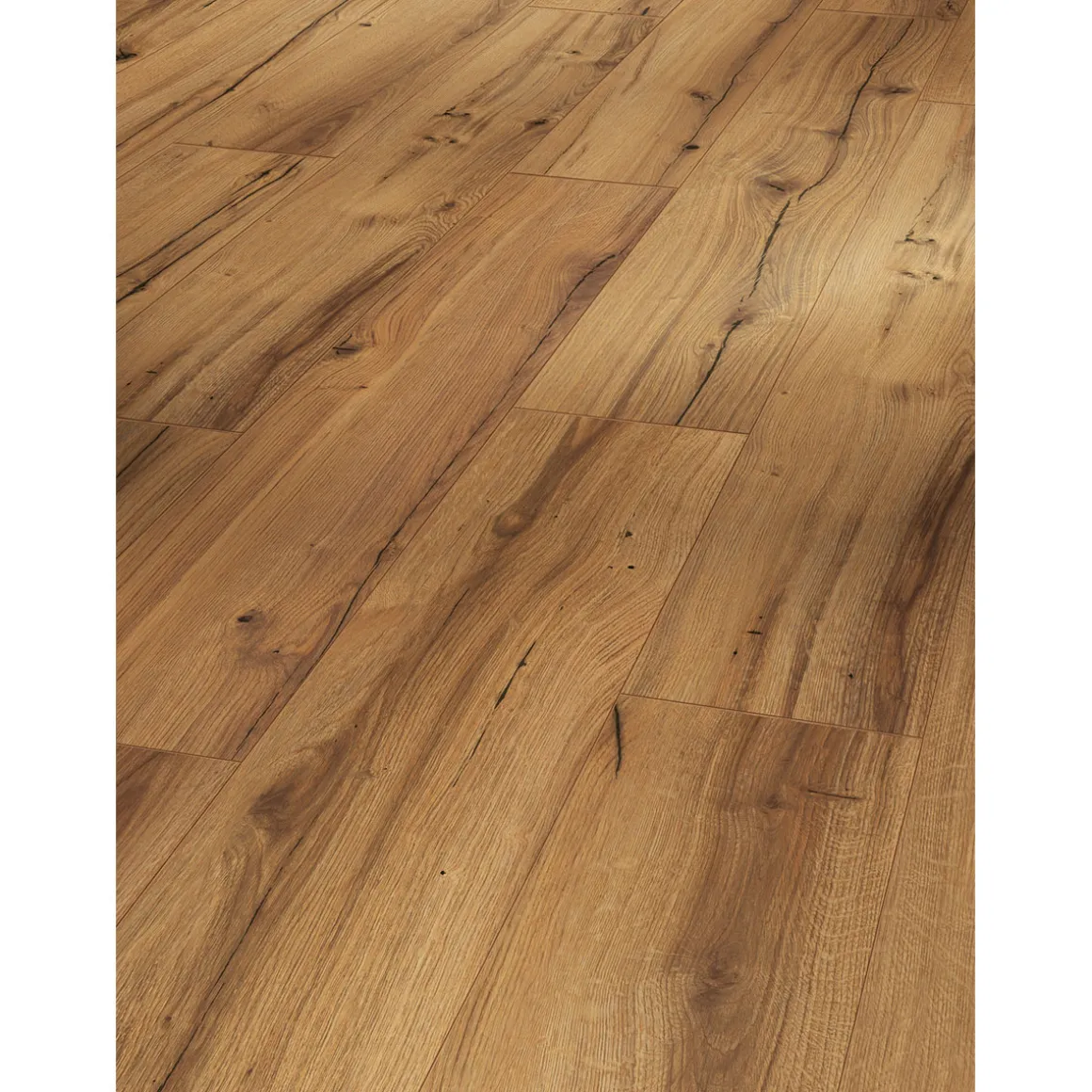 Parador Laminatboden „Basic 400“, Eiche History, Seidenmatte Struktur, 19,4x128,5 cm