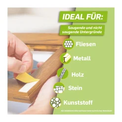 Pattex Doppelklebeband Kleben statt Bohren Klebe-Strips 10 Streifen je 20 x 40 mm