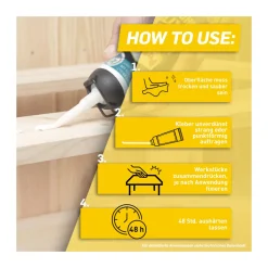 Pattex  Montagekleber Kleben statt Bohren 133 g