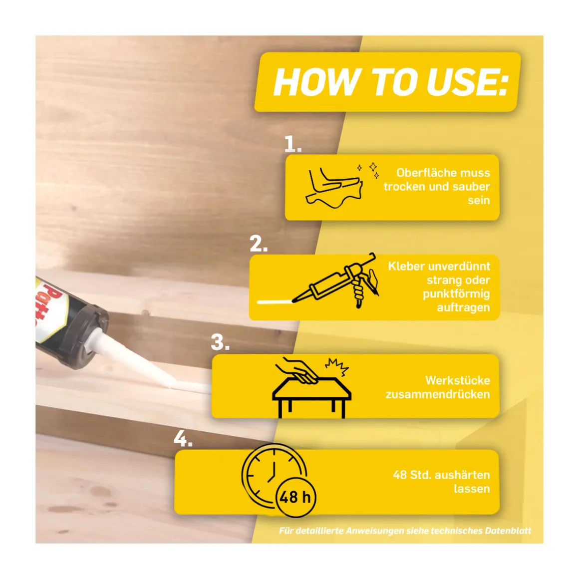 Pattex Montagekleber Kleben statt Bohren 400 g