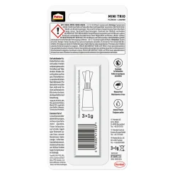 Pattex Sekundenkleber Flüssig Mini Trio 3 x 1 g