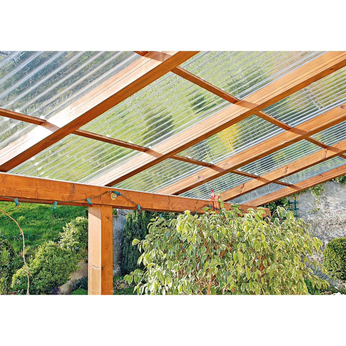 PVC-Profilplatte Sinus 76/18 200 x 90 cm