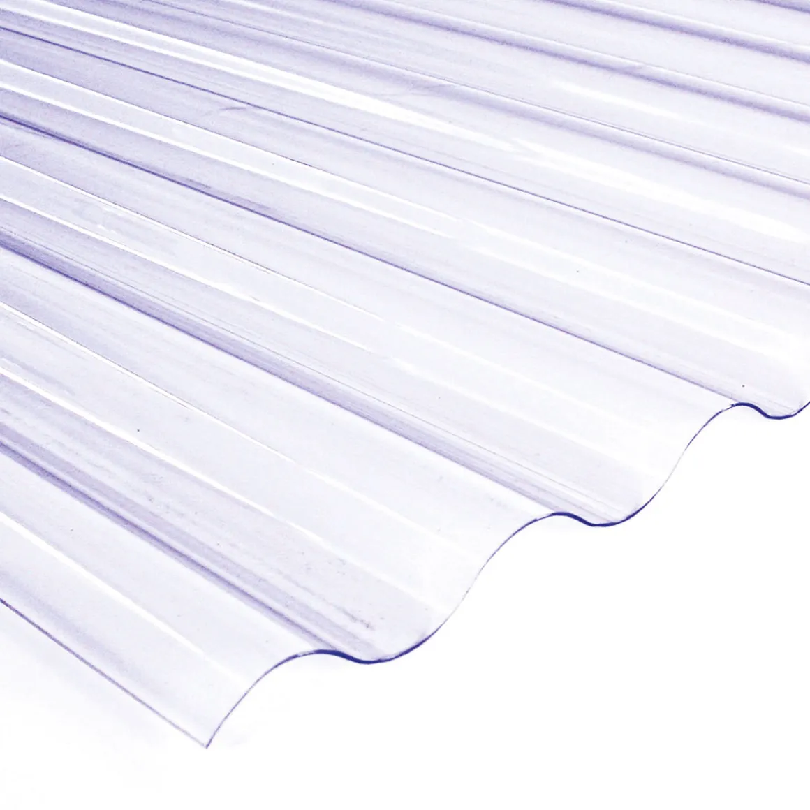 PVC-Wellpappe Sinus transparent 200 x 90 cm