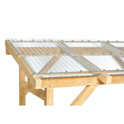 PVC-Wellpappe Sinus transparent 200 x 90 cm
