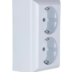 REV Ritter AP-Schalterprogramm PlanoLuxe weiß Steckdose 2-fach